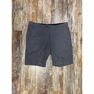 Mens Ted Baker Gray Flat Front Chino Shorts Size 33 R